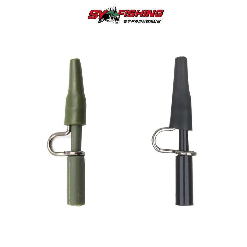 Carp Fishing Heavy Duty Lead Safety Clips Zig Rig Lead Clip With Rubber Tail Carp Fishing Accessory