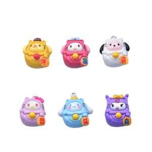 Dijes de Resina Planos 3D con Diseño de Gato de la Suerte, Ángel y Demonio, para Slime, Manualidades, Decoración de Teléfonos Móviles, 2025 - Product Image 5