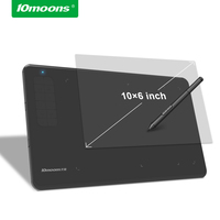 Tablette graphique numérique sans fil interactive portable 10moons G12 avec stylet pour PC