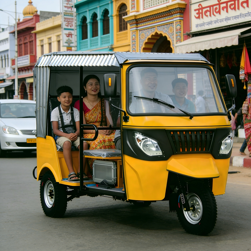 200cc Gas Passenger Tricycle Provides Weather