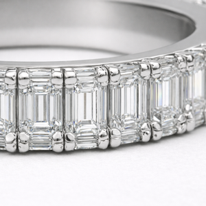 Anillo de platino con diamantes de alta calidad, piedras brillantes y banda de platino duradera para mujer, joyería fina, regalo, ropa nupcial - Product Image 5