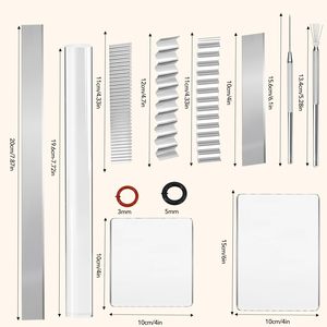 Herramientas de Acrílico para Cerámica, Juego de 5 Cortadores de Arcilla Flexibles con Rodillo de Acrílico, Suministros de Modelado de Alta Calidad para Joyería - Product Image 2
