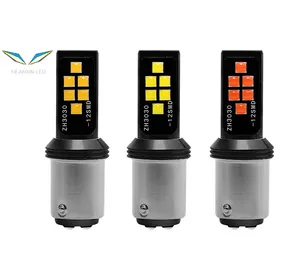 Luces LED de freno para coche, lámparas de reserva, DRL Canbus 12smd P21W BA15S <span class=keywords><strong>1157</strong></span> P21/5W <span class=keywords><strong>BAY15D</strong></span> T20 7440 W21W T15 BAU15S 3030 Chips - Product Image 1