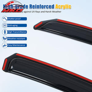 แผ่นบังแดดหน้าต่างแบบ In-Channel สำหรับรถนิสสัน ฟรอนเทียร์ 22-26 รุ่น Crew Cab ป้องกันฝน - Product Image 4