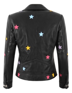 Chaqueta de Mujer Personalizada 100% Cuero Nappa Negro Genuino, Cierre YKK de Alta Calidad, Marca Privada OEM, Moda de Lujo - Product Image 3
