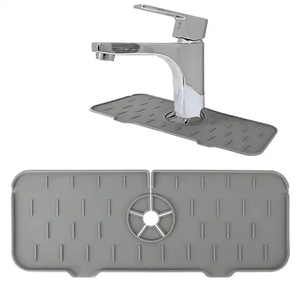 Alfombrilla Antisalpicaduras de Silicona PVC para Grifo de Cocina, Alfombrilla Absorbente con Diseño Antisalpicaduras - Product Image 1