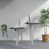 Mécanisme de levage de bureau électrique réglable à moteur unique OEM à bas prix, cadre de bureau anti-collision pour postes de travail assis-debout