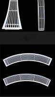Grille de ventilation murale carrée en aluminium blanc 10x10 pouces, durable, antirouille, avec registre à volets multiples et amortisseur, fabrication en tôle
