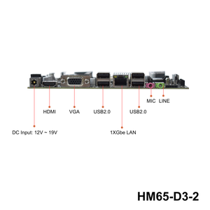 เมนบอร์ด Mini-ITX แบบบาง HM65ใหม่รองรับ <span class=keywords><strong>Intel</strong></span> 2ND 3rd แล็ปท็อป CPU 2X DDR3 SO-DIMM SATA2.0 SSD NVMe HM65เมนบอร์ด Mini-ITX - Product Image 4