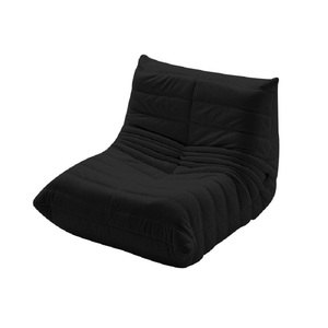 Canapé de sol minimaliste style <span class=keywords><strong>Togo</strong></span>, fauteuil paresseux individuel en microfibre douce pour salon et appartement - Product Image 2