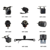Caméra de recul miniature HD 1080P pour véhicule, écran partagé, vision nocturne IR, boîtier étanche, connecteur aviation RCA BNC