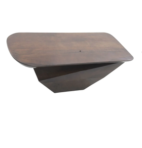 Table basse moderne en bois massif de grande taille pour salon, bureau à domicile, hôtel et intérieurs d'hôtellerie, table centrale élégante - Product Image 5