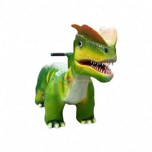 Voiture tamponneuse électrique populaire pour enfants, en forme de dinosaure, à batterie, en silicone et acier, pour parcs d'attractions intérieurs/extérieurs, capacité 150 kg - Product Image 3