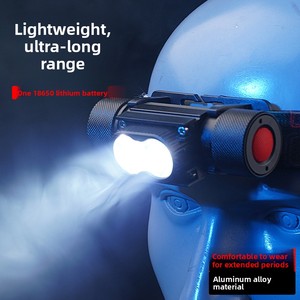Linterna Frontal Recargable Súper Brillante e Impermeable Ganhai con Batería 18650 Reemplazable, Larga Duración, Alcance de 100m, Montable en la Cabeza - Product Image 4