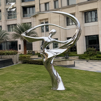 Escultura de Engranajes de Estilo Industrial, Instalación de Arte Geométrico de Acero Inoxidable para Exteriores, para Campus Corporativos, Oficinas, Parques, Plazas Públicas