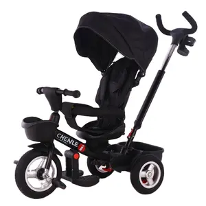 ¡Venta superior! Triciclo infantil con asiento giratorio para niños, triciclo infantil con sombrilla, nuevo modelo de China