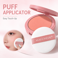 Poudre compacte rose velours waterproof effet naturel, en stock, prix de gros, approvisionnement en vrac, maquillage visage, blush pour les joues
