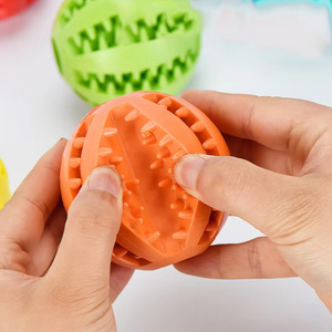 Hete Verkoop Kleine Plastic Watermeloen Bal Hond Speelgoed Elastisch Rubber Puppy Decompressie Molair Speelgoed - Product Image 6