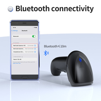 Escáner de Código de Barras Xincode X-660B de Alto Rendimiento, Escáner de Código de Barras Inalámbrico 1D, Lector de Código de Barras USB para Supermercado