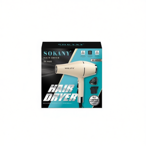 Asciugacapelli Sokany 2000W, 2 Velocità, 2 Impostazioni di Calore, Ionico, Professionale per Uso Domestico - Product Image 1