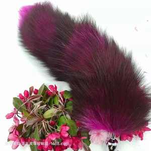 Лисий хвост металлическая анальная пробка длинный хвост животного Расширенная Анальная пробка для женщин и мужчин забавные взрослые секс-игрушки - Product Image 2