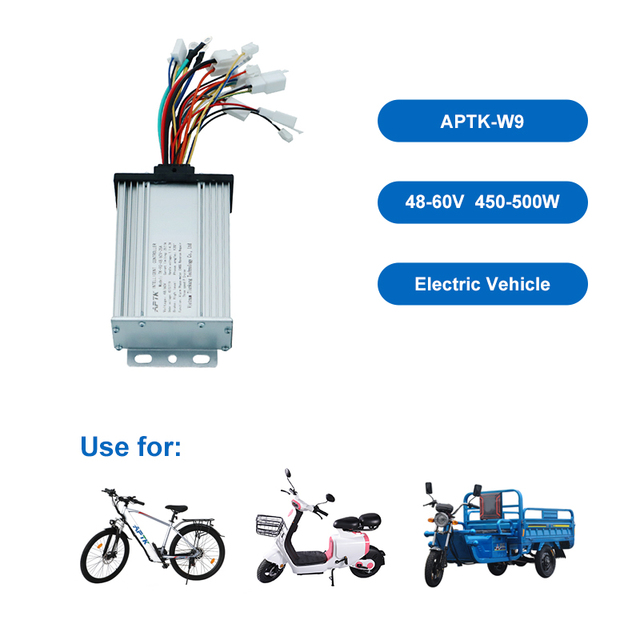 APTK Wholesale 48V 60V BLDC Motor Controller 500W 800W Ebike Controller for E Scooter DC Motor Controller
