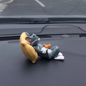Adorno de Resina para Consola de Coche con Diseño de <span class=keywords><strong>Tom</strong></span> y <span class=keywords><strong>Jerry</strong></span>, Kits de Decoración Interior - Product Image 4