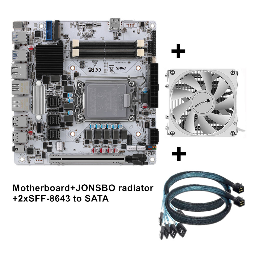 White Q670 Fan 2xSFF8643