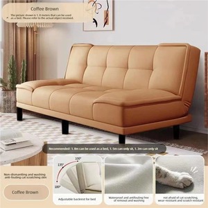 Sofá Cama Plegable 2 en 1 que Ahorra Espacio, Sofá Futón Moderno y Minimalista para Apartamentos Pequeños, Oficinas y Salas de Estar - Product Image 1