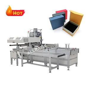 Full automatic phone case perfume paper hard jewelry gift box forming machine rigid box making machine for paper box making