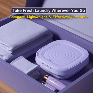 Lave-linge électrique portable 8L à chargement par le haut en plastique pour sous-vêtements, chaussettes et usage domestique en dortoir - Product Image 6