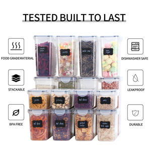 Contenedor de Almacenamiento de Alimentos Hermético Grande de Plástico de Diseño Europeo <span class=keywords><strong>AJJ</strong></span>-EK39, 16 en 1, para Organización de Cocina y Despensa, Almacenamiento para Fiestas - Product Image 3