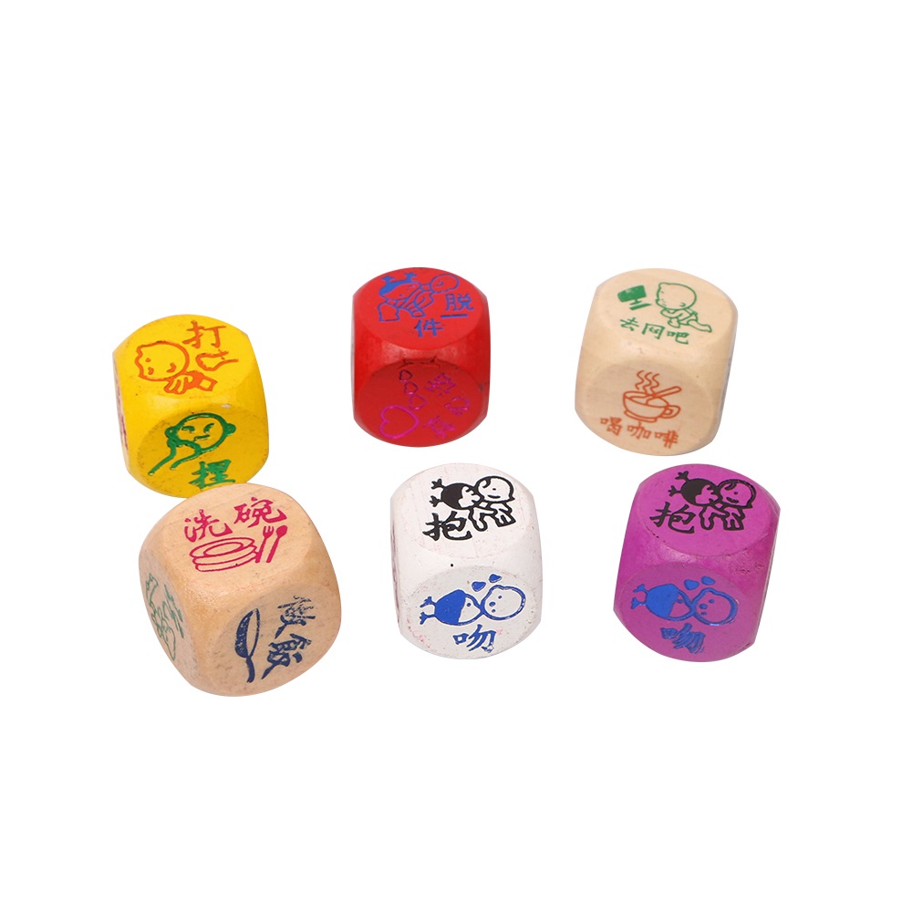 20 мм или 30 мм большие деревянные игральные кости с гравировкой