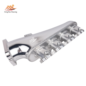 Collecteur d'admission en argent SR20DET avec corps de papillon pour mise à niveau du moteur <span class=keywords><strong>Nissan</strong></span> 200SX Silvia Bluebird SR20 - Product Image 5