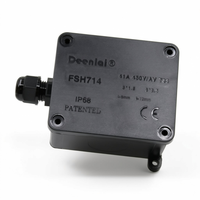 Boîtier de jonction électrique extérieur IP68 avec logo et trou personnalisés au laser pour éclairage paysager et unité de commande de moteur – Boîtier étanche