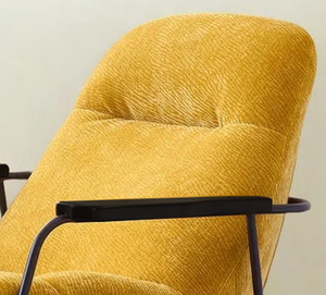 Sillón Mecedora de Tela de Diseño Moderno, Sillón Individual Tipo Columpio, Sofá Reclinable de Ocio, Minimalista, para Sala de Estar o Dormitorio - Product Image 6