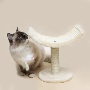 Plataforma Curva Moderna <span class=keywords><strong>para</strong></span> <span class=keywords><strong>Gatos</strong></span> con Arco Estable, Muebles de Lujo <span class=keywords><strong>para</strong></span> Mascotas, Venta Directa de Fábrica - Product Image 3