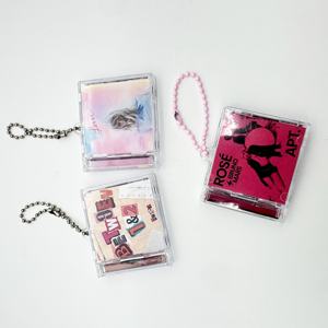 Mini <span class=keywords><strong>CD</strong></span> personnalisé porte-clés <span class=keywords><strong>lecteur</strong></span> de musique NFC Scan papier cartonné porte-clés breloques de musique Kpop acrylique bricolage Mini Album <span class=keywords><strong>CD</strong></span> boîte porte-clés - Product Image 3