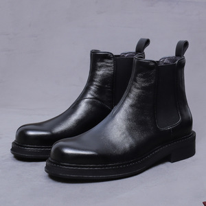 Botas de cuero genuino para hombre, estilo británico retro 2026, con suela gruesa, versátiles y a la moda. - Product Image 2