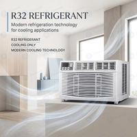 Climatiseur de fenêtre 6000 8000 10000 12000 BTU, haute performance CEER 11, R32, silencieux, faible niveau sonore, compact, pour chambre à coucher, petite pièce, Amérique du Nord