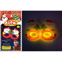 Ensemble de lunettes lumineuses fantaisie, bracelet et collier lumineux pour Halloween et Noël