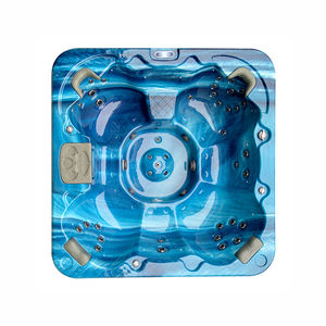 Moderno 6 personas al aire libre bañera de hidromasaje SPA <span class=keywords><strong>Balboa</strong></span> WiFi SISTEMA DE Control de teléfono blanco acrílico Bluetooth música incluido escurridor para hoteles - Product Image 5