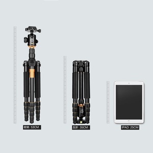 Trépied de voyage portable pour appareil photo numérique, monopode, équipement de photographie, charge 10KG, 62'', modèle Q 666 - Product Image 2