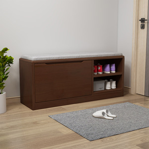 Tabouret à chaussures en bois massif nordique, <span class=keywords><strong>meuble</strong></span> <span class=keywords><strong>d</strong></span>'<span class=keywords><strong>entrée</strong></span> moderne pour la maison, banc à chaussures à deux niveaux, <span class=keywords><strong>meuble</strong></span> à chaussures intégré, meubles de maison - Product Image 2