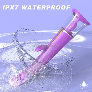 Vibrator Dildo <span class=keywords><strong>3</strong></span> in 1 Stimulasi Titik G Klitoris untuk Wanita, dengan Gerakan Mulut Realistis dan Getaran Rabbit - Product Image 5