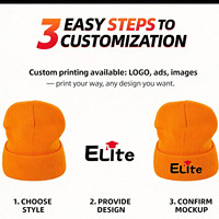 Topi Kupluk Rajut Wol Domba Mewah Lucu Hangat dengan Logo Kustom Wins Flying, Topi Kupluk Kasmir Tebal untuk Musim Dingin dengan Logo