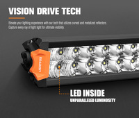 Barre lumineuse LED laser tout-terrain LIGHTFOX 22 pouces, faisceau combiné spot et large pour voitures, camions, VTT, UTV, bateaux