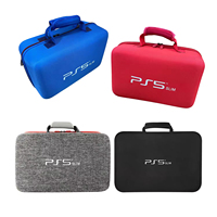 Sac de transport pour PS5, espace extra-large, sac rigide en EVA pour manette PS5, accessoires de jeux vidéo, étui de rangement