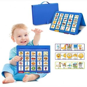 Libro de Comunicación Visual para Niños Pequeños con Autismo, Material Educativo de Fieltro, Suplementos de Vocabulario y Habla, Modelo CN 21742 - Product Image 1