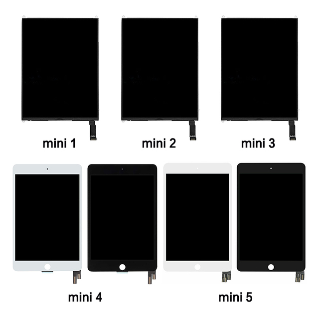 LCD Complete for iPad Mini 1 2 3 4 5 2019 6 LCD Screen Tablet 6th 2021 5th 2019 4th 2015 3th 2th Gen Digitizer Display Assembly